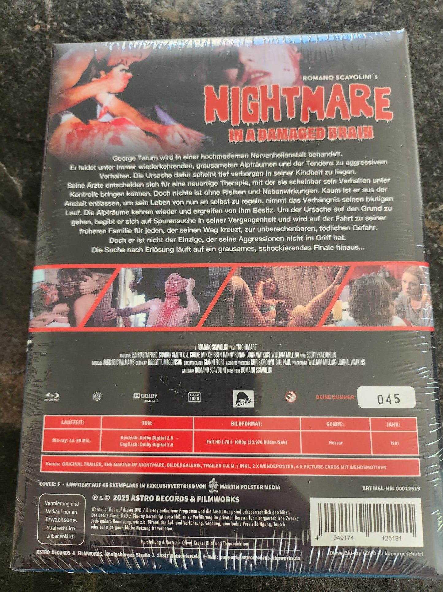 Nightmare in a Damaged Brain | Remastered Limited Mediabook Cover F Edition wattiert