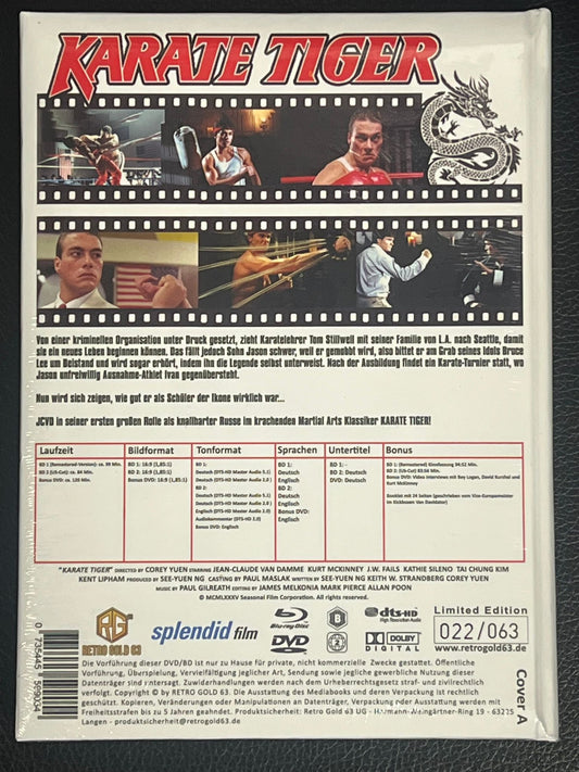 Karate Tiger | Mediabook Wattiert - Cover A Nr. 22 v. 63