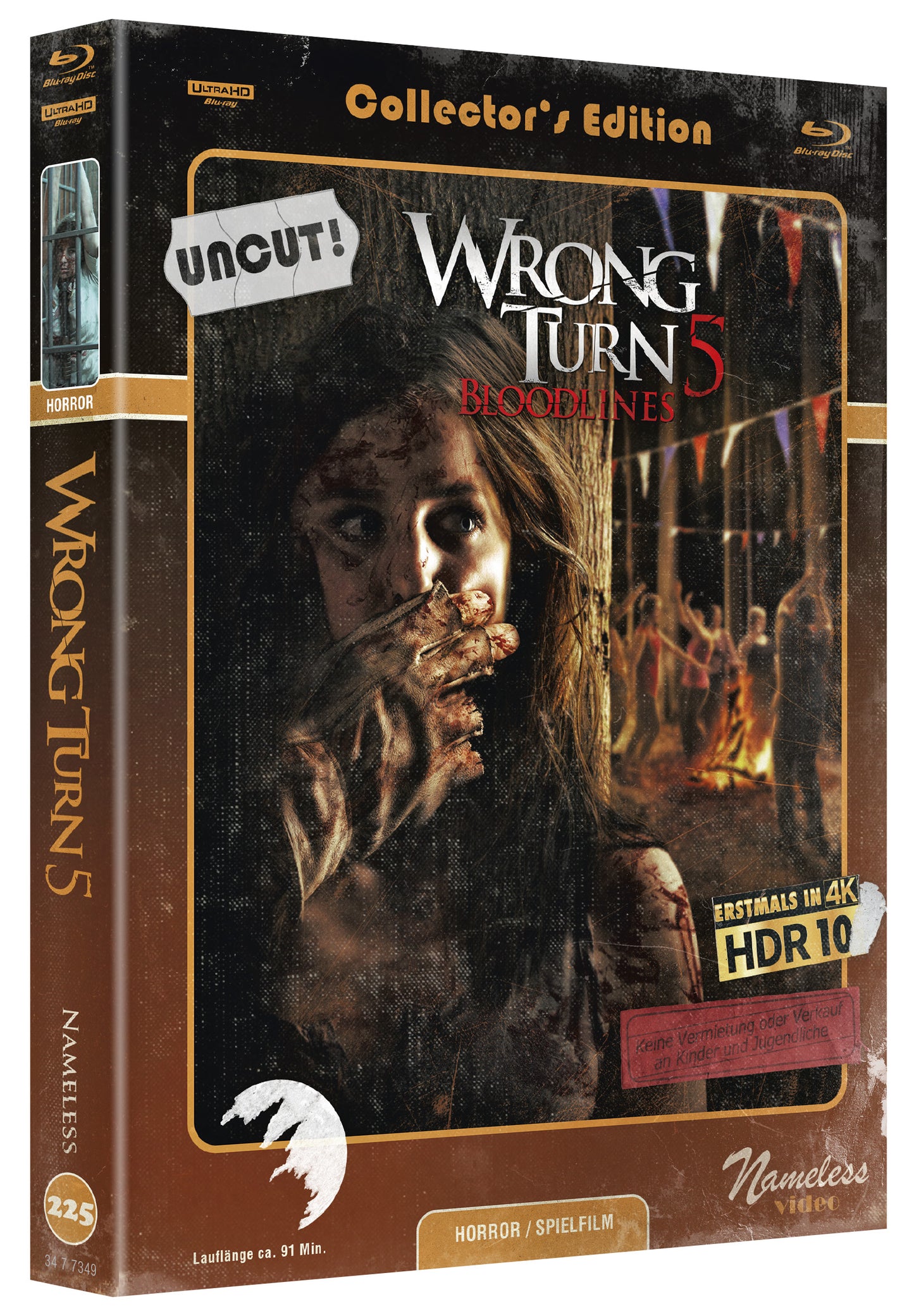 Wrong Turn 5 | Limitiertes Mediabook - Cover C, retro