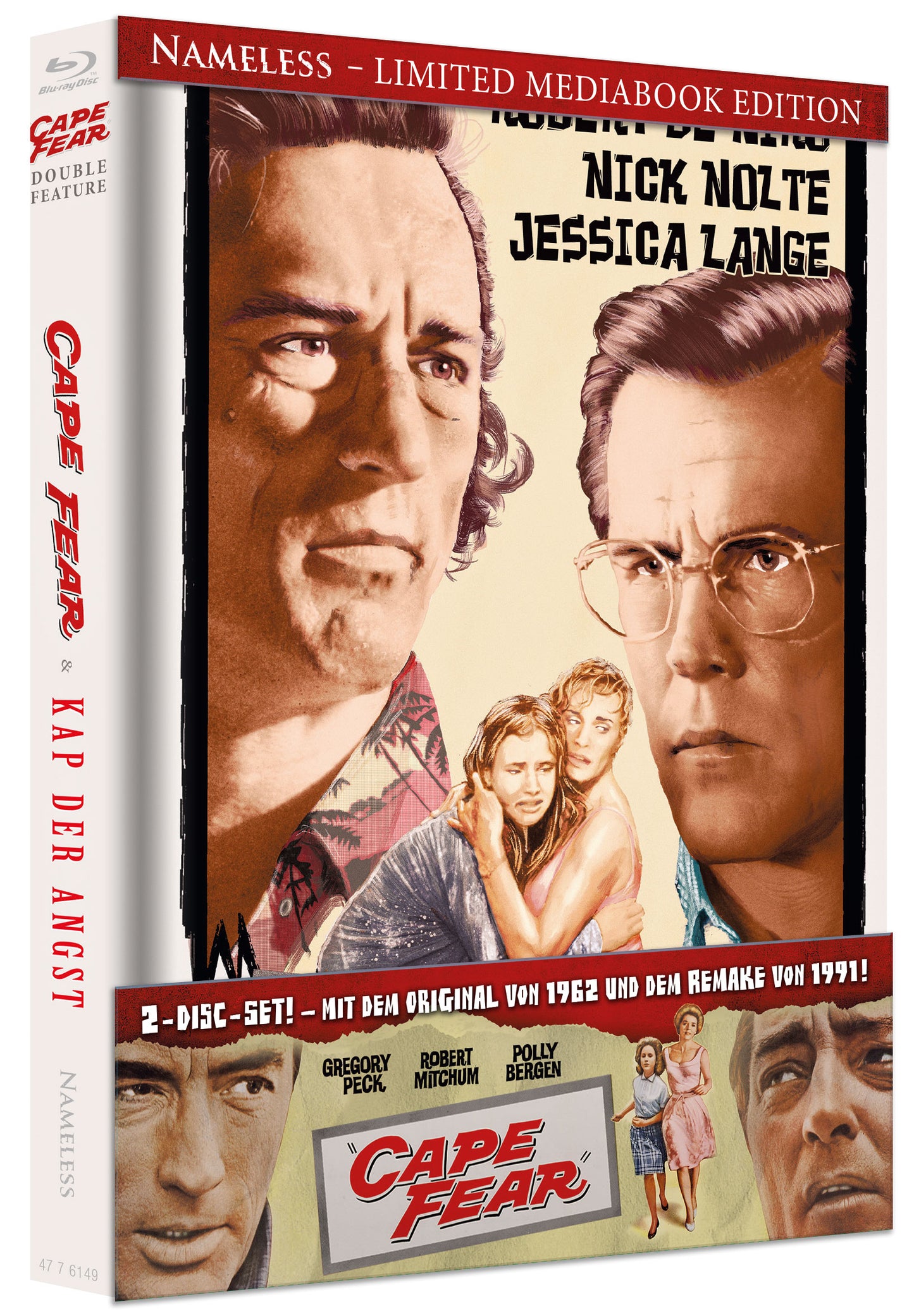 Kap der Angst - Cap Fear | 2 FILME/Original und Remake Cover B - USA 1991/1962 - Mediabook