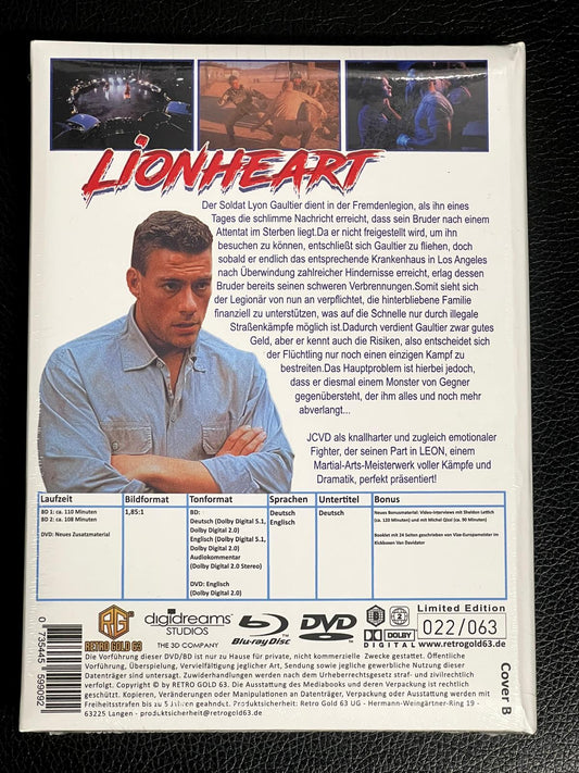 Lionheart Leon | Mediabook wattiert - Cover B limitiert Nr:22 v. 63