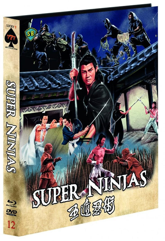 BR+DVD Super Ninjas Lim. 777 mit Poster & Bierfilz in Scanavo Full-Sleeve Box im Schuber