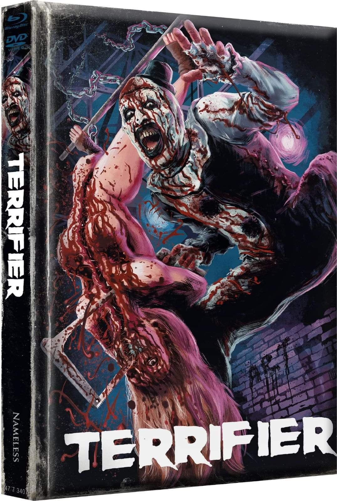 Terrifier | 2-Disc Mediabook (Cover J wattiert) - B-Ware ohne Limitierungsnummer inkl. Kotztüte