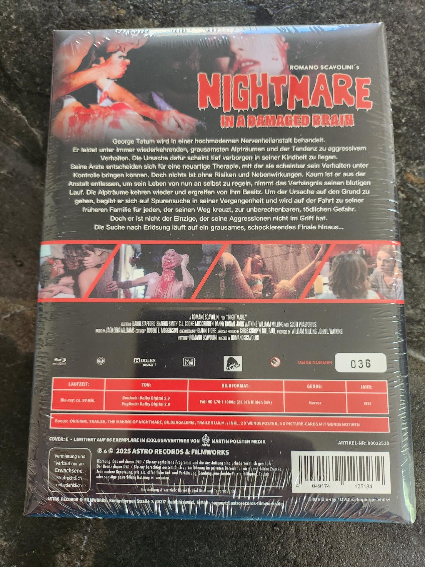 Nightmare in a Damaged Brain | Remastered Limited Mediabook Cover E Edition wattiert