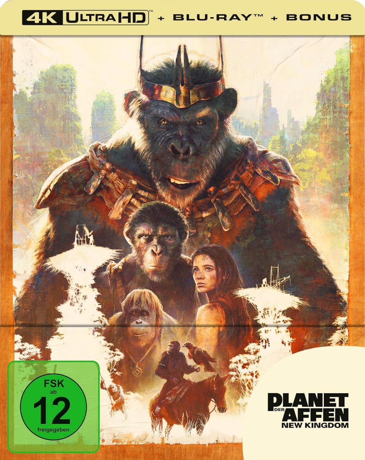 Planet der Affen - New Kingdom - Limited Steelbook Edition (4K Ultra HD) (+ Blu-ray)