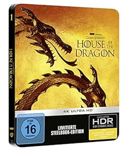 House of the Dragon - Staffel 1 - Steelbook. FOLIE IM OBEREN BEREICH ETWAS EINGERISSEN