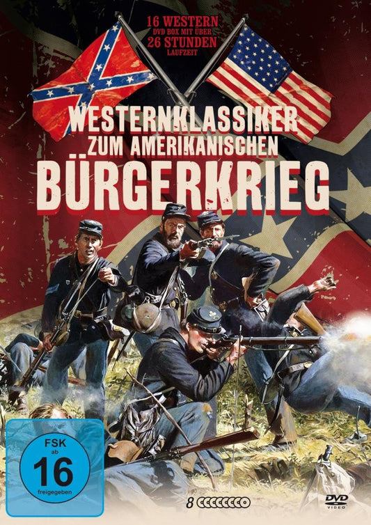 Westernklassiker zum Amerikanischen Bürgerkrieg (16 Filme auf 8 DVDs)