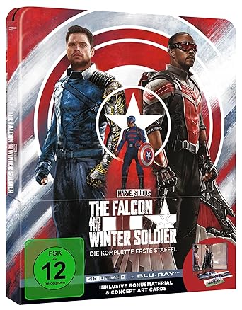 The Falcon and the Winter Soldier - Staffel 1 - Steelbook - Limited Edition (4K Ultra HD) (+ Blu-ray) [4 Discs