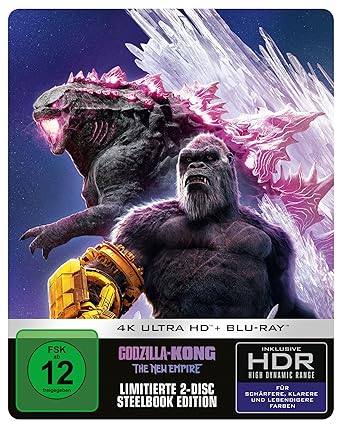 Godzilla x Kong: The new Empire - Limited Steelbook [4K Ultra HD] + [Blu-ray]