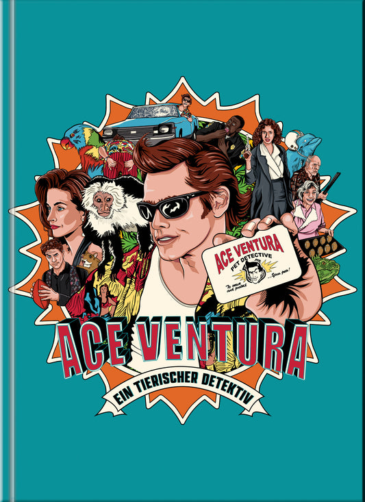 ACE VENTURA - EIN TIERISCHER DETEKTIV (Blu-Ray) (2Discs) - Cover B - Mediabook - Limited Edition - 3 Filmfassungen