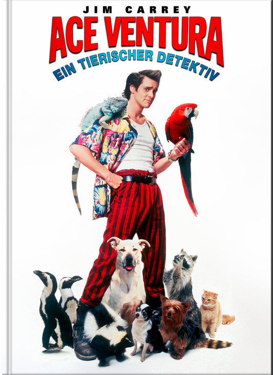 ACE VENTURA - EIN TIERISCHER DETEKTIV (Blu-Ray) (2Discs) - Cover D - Mediabook - Limited Edition - 3 Filmfassungen