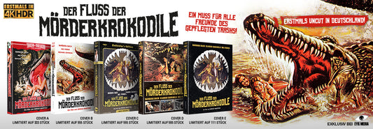 DER FLUSS DER MÖRDERKROKODILE | FULL-SET 5 MEDIABOOKS - UNCUT