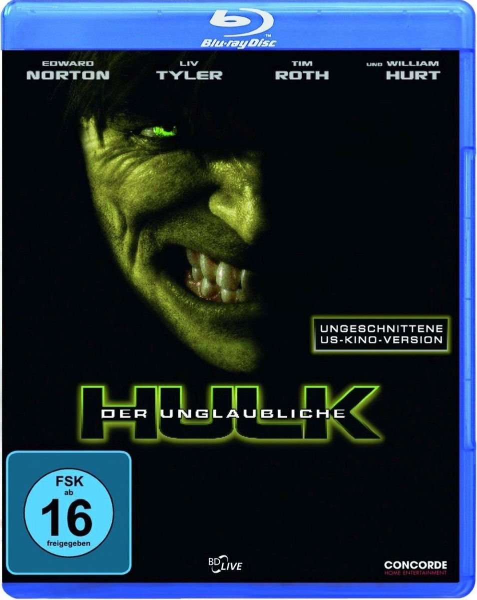 Der unglaubliche Hulk (ungeschnittene US - Kinoversion) Blu - ray GEBRAUCHT - fanpush - media