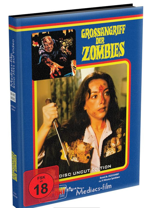 GROSSANGRIFF DER ZOMBIES – 4-Disc Mediabook wattiert(Blu-ray + DVD + Bonus-DVD + Soundtrack CD) Limited 999 Edition