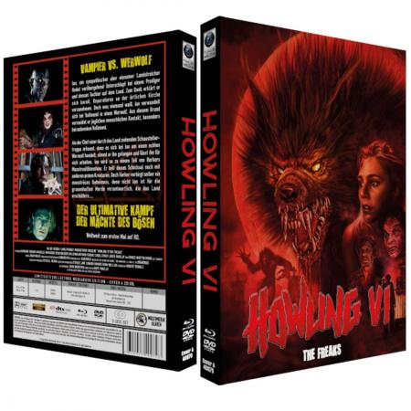 BR+DVD Howling 6 - The Freaks - 2-Disc Mediabook (Cover A) - limitiert auf 222 Stk. HD-Weltpremiere