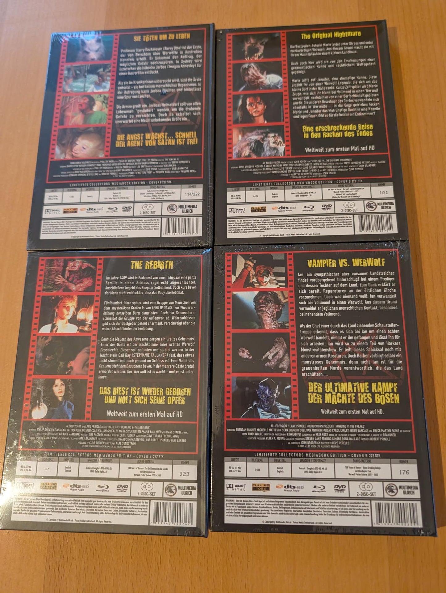 The Howling III + IV + V + VI | Mediabook Bundle - Cover B