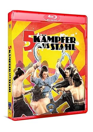5 Kämpfer aus Stahl (Blu-Ray) Keep Case Edition - Uncut! - Regie: Chang Cheh - Limited Edition 1000 Stück