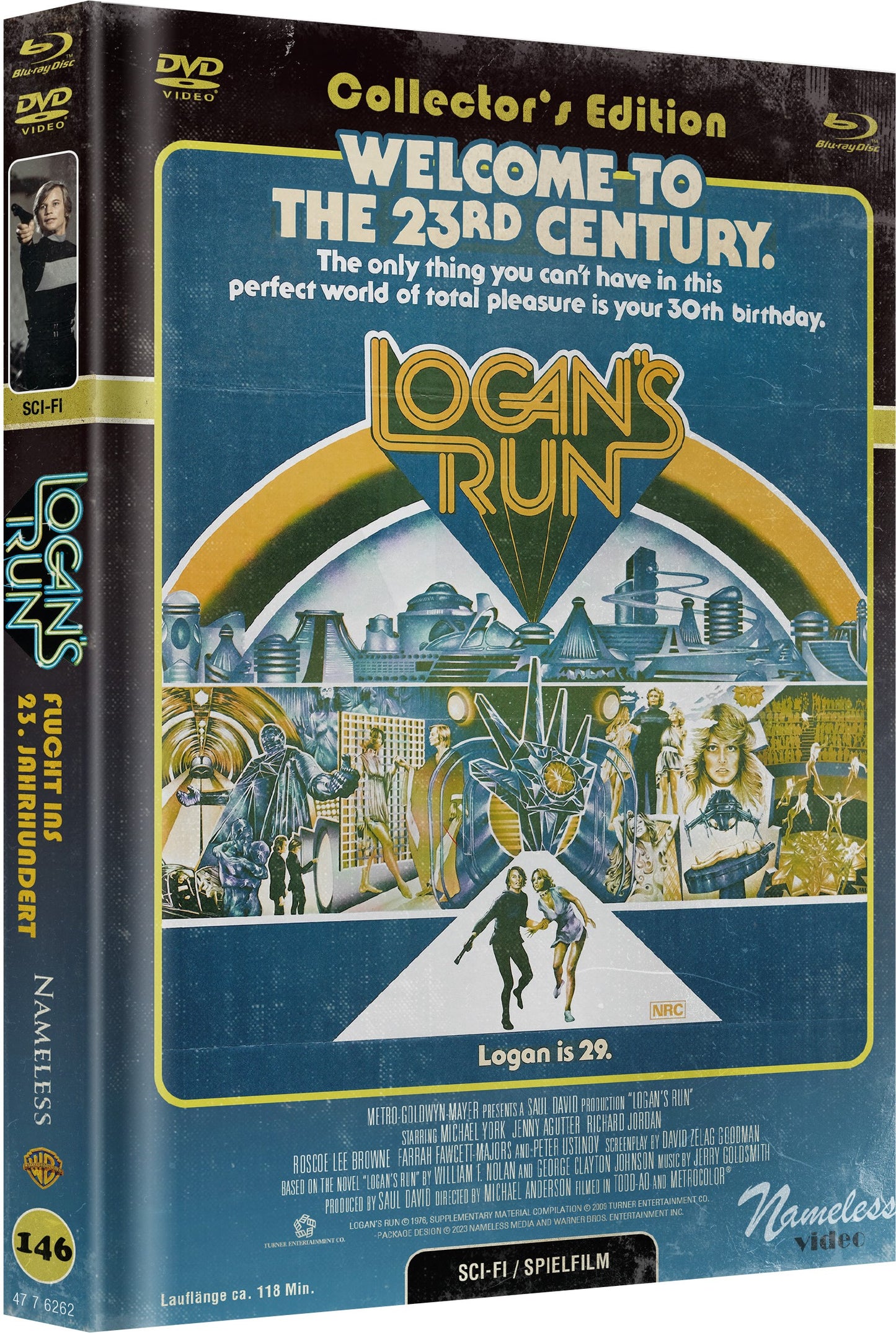 Logans Run – Flucht ins 23 Jahrhundert Mediabook Cover C – Retro