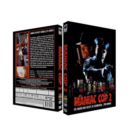 BR+DVD Maniac Cop 2 - 3-Disc Mediabook UHD HDR10 BD DVD (Cover A)