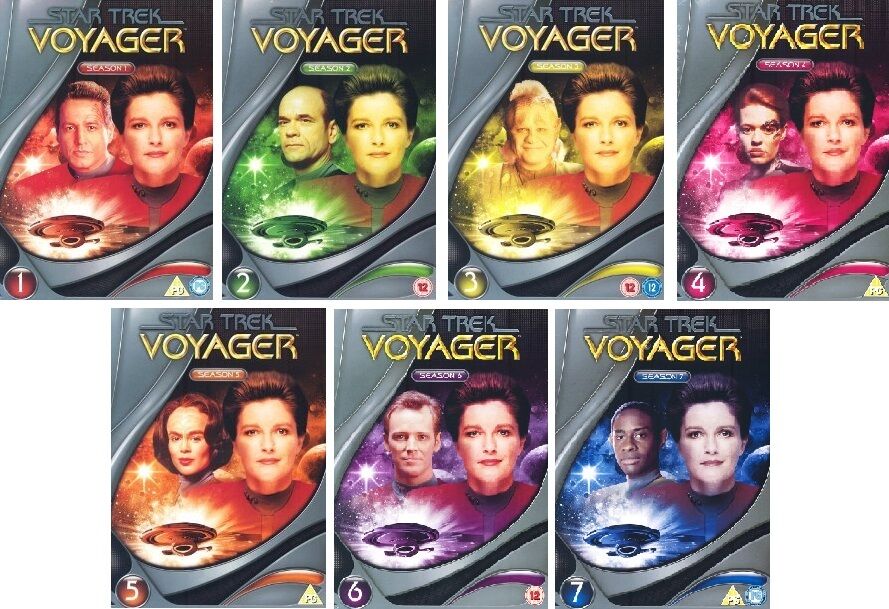 STAR TREK VOYAGER 1 - 7 DIE KOMPLETTE DVD STAFFEL / SEASON 1 2 3 4 5 6 7 - fanpush - media
