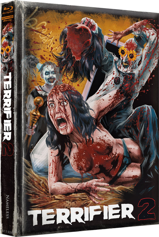 BR Terrifier 2 (4K UHD) - 2-Disc Mediabook (Cover I wattiert) - B-Ware ohne Limitierungsnummer