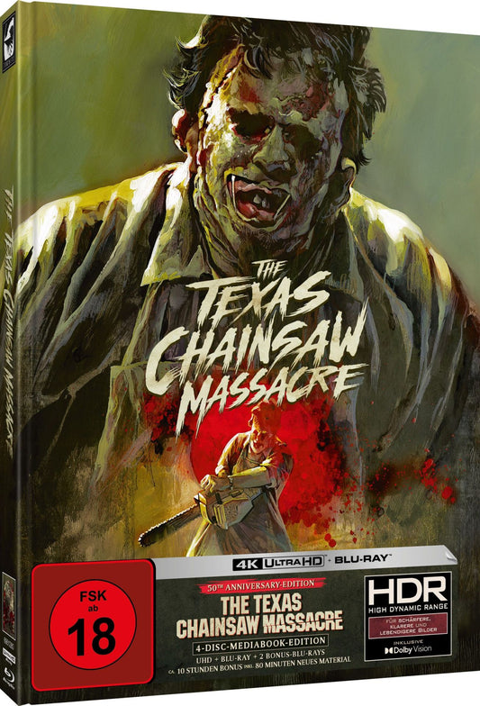 Texas Chainsaw Massacre - Uncut Mediabook Edition (4K Ultra HD-blu-ray) (A)