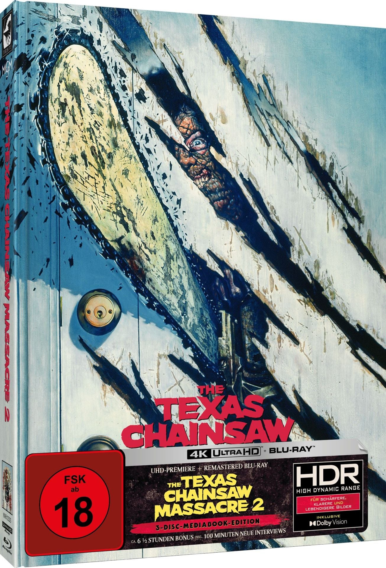 Texas Chainsaw Massacre 2 - Uncut Mediabook Edition (4K Ultra HD-blu-ray) (D)