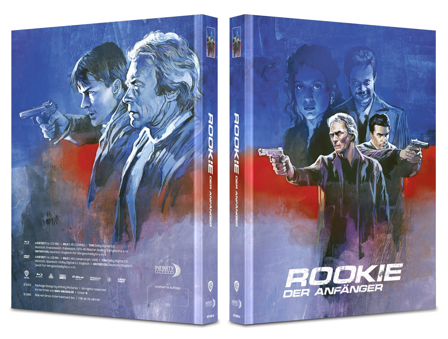 BR+DVD Rookie - Der Anfänger - 2-Disc Mediabook (Cover B) - limitiert auf 222 Stück
