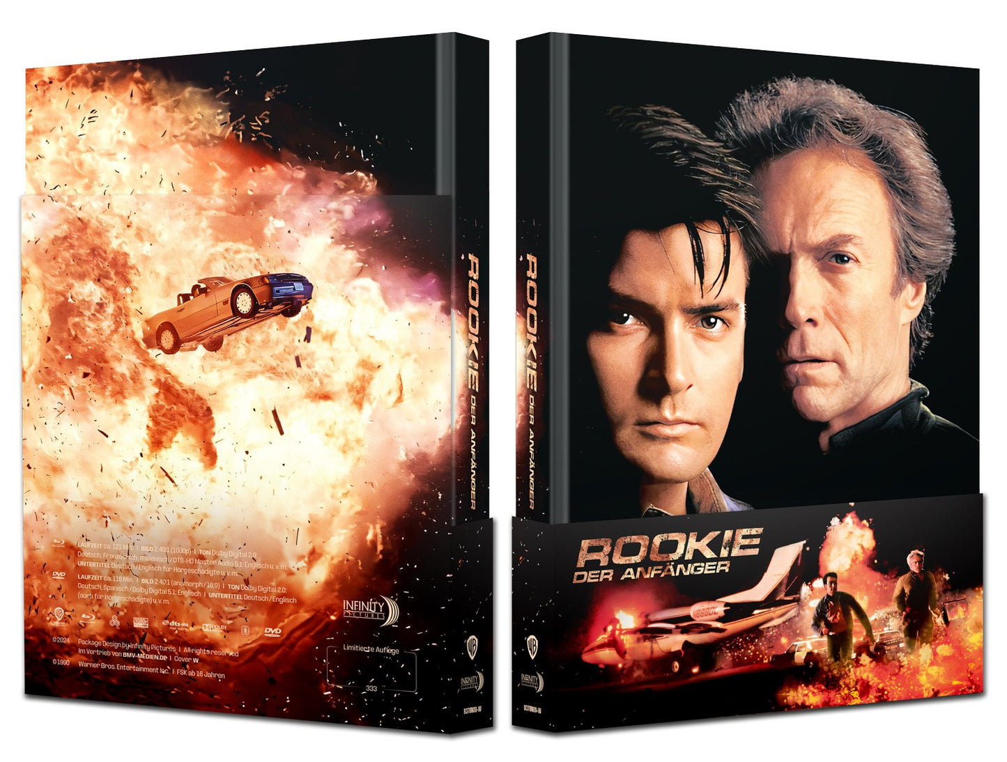 BR+DVD Rookie - Der Anfänger - 2-Disc Mediabook (Cover W) - limitiert auf 333 Stück
