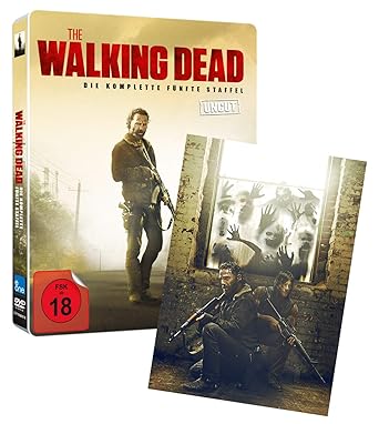 The Walking Dead - Die komplette fünfte Staffel - UNCUT LTD. - LTD. Steelbook mit Lenticular [Blu-ray]