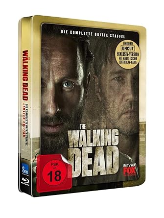 The Walking Dead - Die komplette dritte Staffel - Steelbook + Lenticular - UNCUT [Blu-ray]